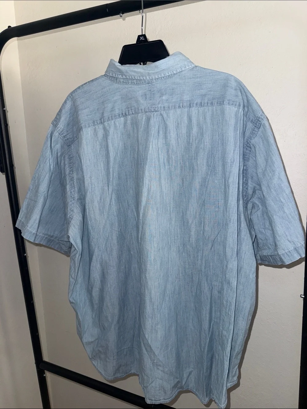 Polo by Ralph Lauren Light Blue Short Sleeve Chambray Button-Down Shirt